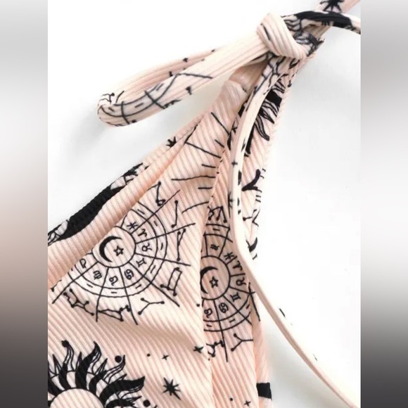 NWT Pink & Black Celestial High Cut Bikini - Picture 14 of 16